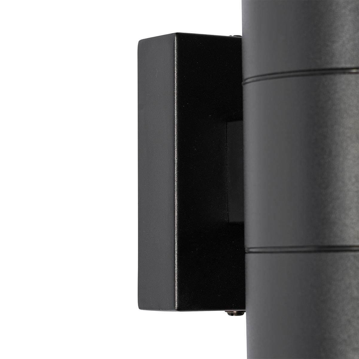QAZQA Professional Buiten wandlamp zwart 2-lichts AR70 IP44 - Duo