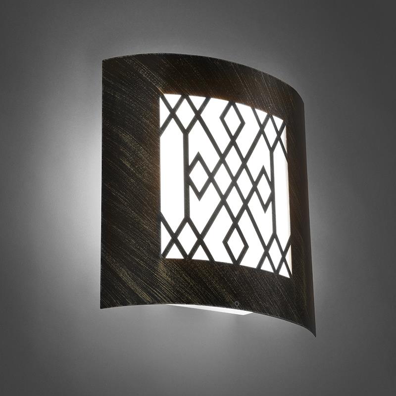 QAZQA Moderne buitenwandlamp roestbruin IP44 - Emmerald Classic