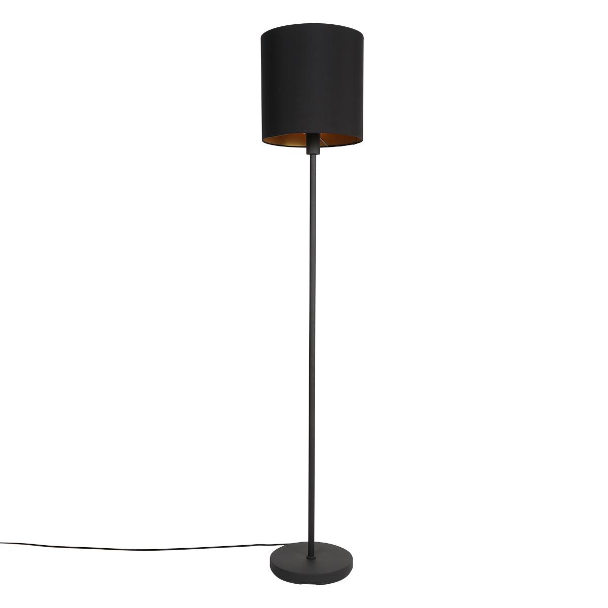 Steinhauer Vloerlamp Noor Zwart - Goud 1564ZW