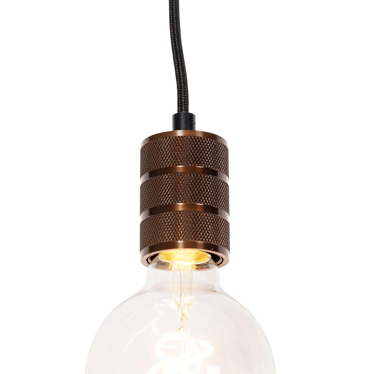 QAZQA Hanglamp donkerbrons voor railsysteem 1-fase - Iconic Cavalux