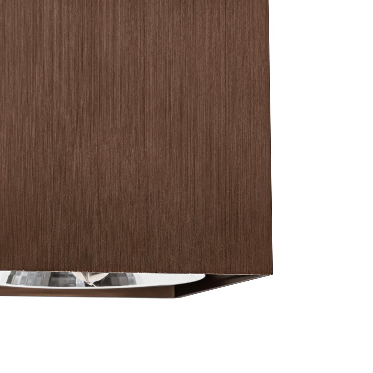 QAZQA Design spot donkerbrons vierkant draai en kantelbaar - Box