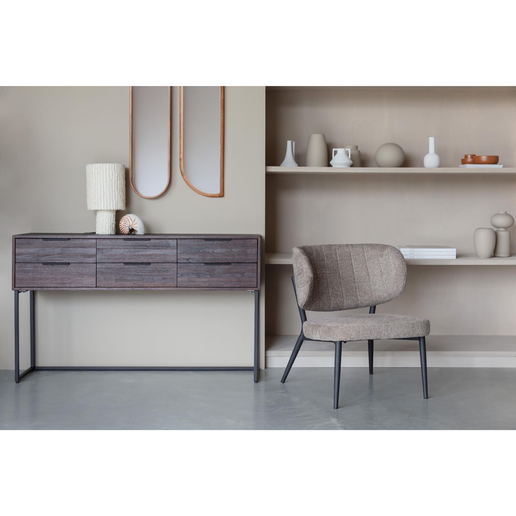 Housecraft Living Webster Ladekast| Kast Groot 6 lades Teakhout Bruin