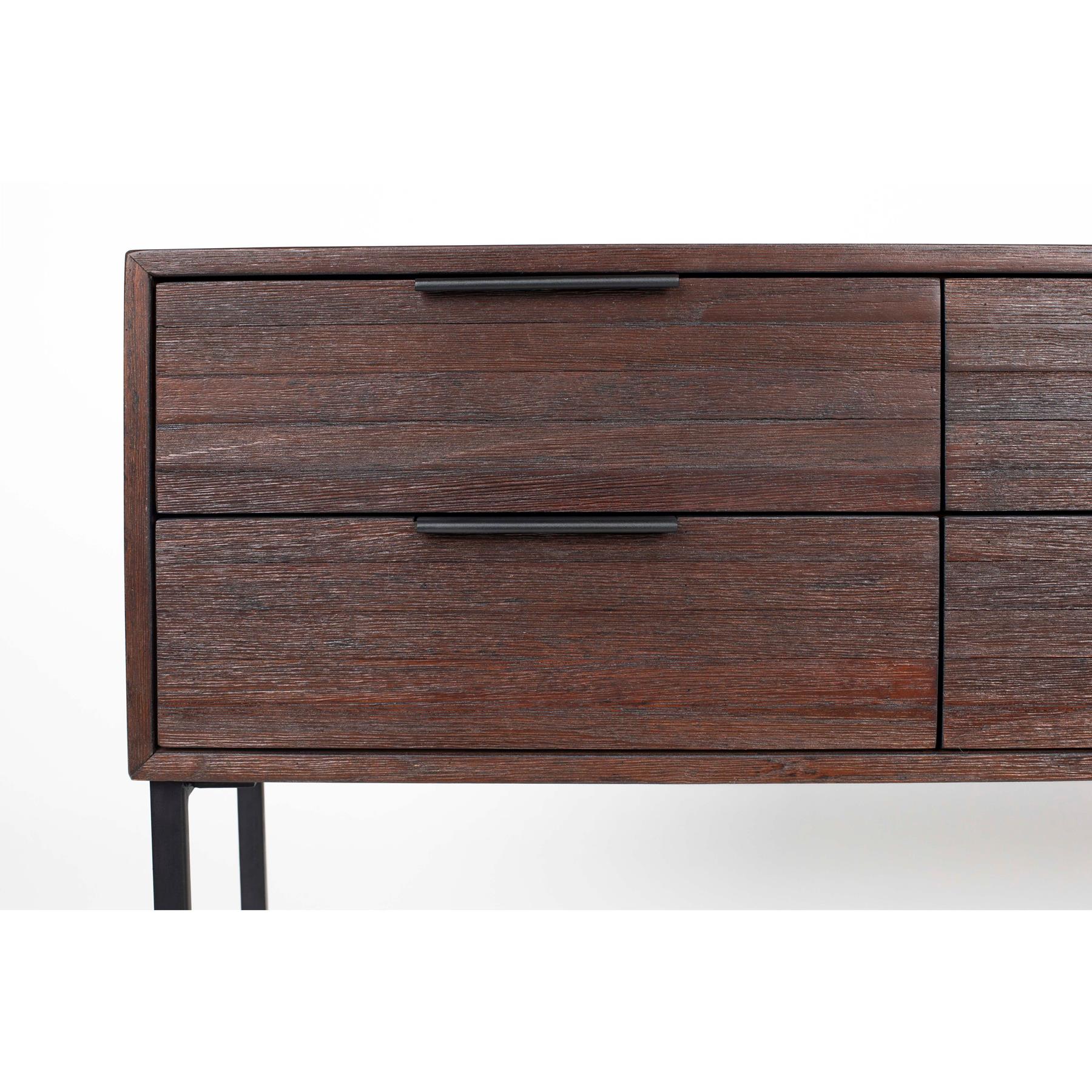 Housecraft Living Webster Ladekast| Kast Groot 6 lades Teakhout Bruin