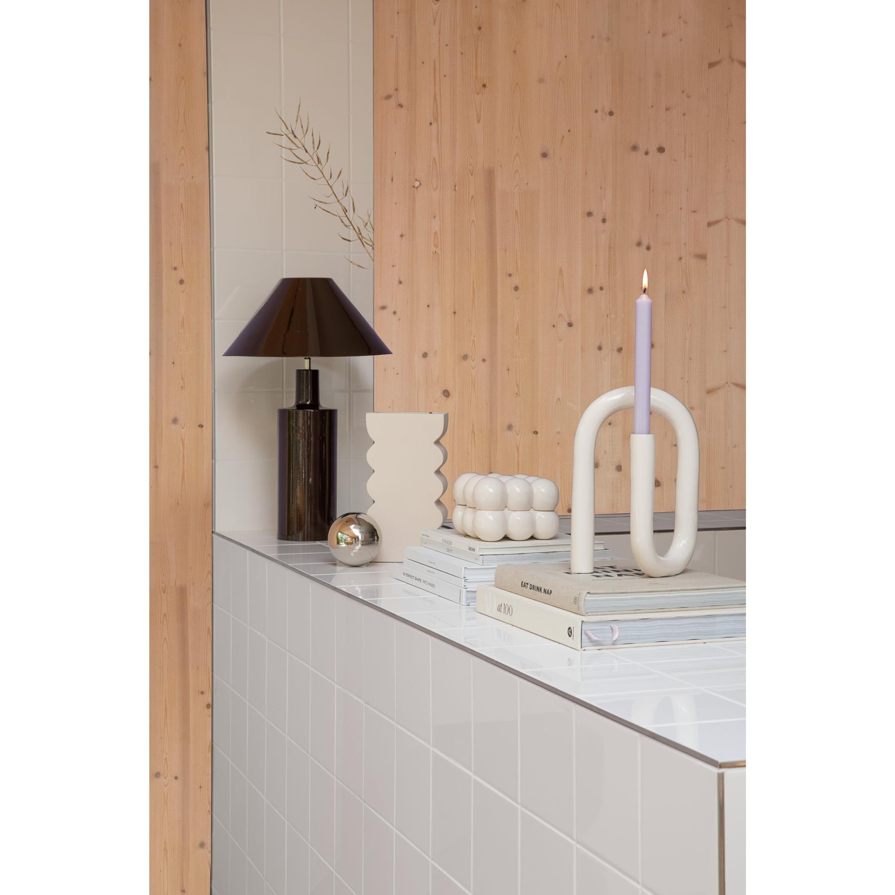Zuiver Tubo Kandelaar Shiny Beige L