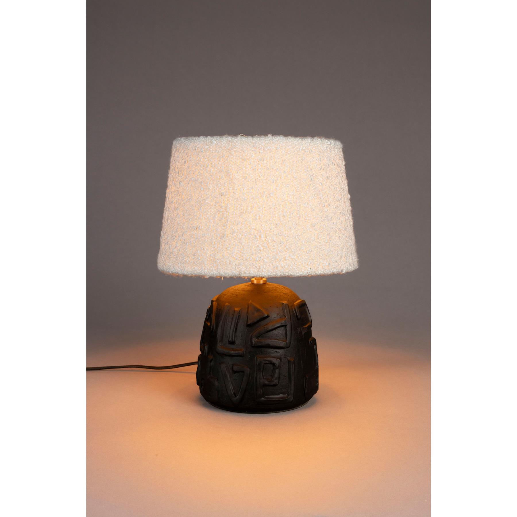Dutchbone Renzo Tafellamp - Zwart