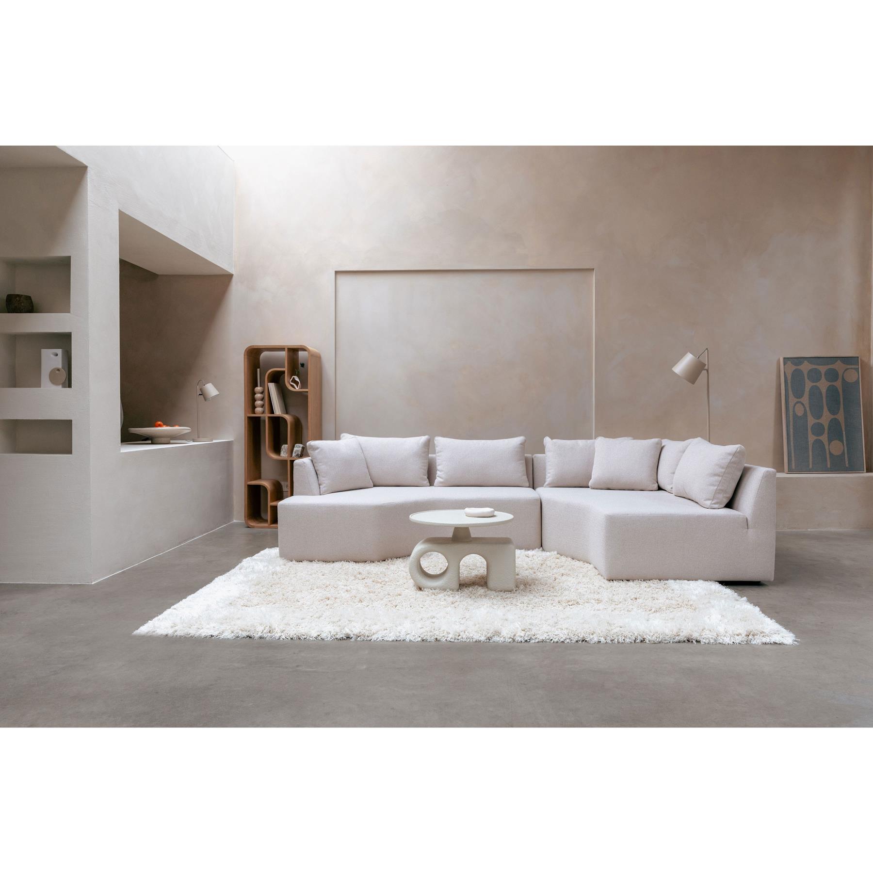 Zuiver Prosper Hoekbank Rechts Sand| Off-white - Beige
