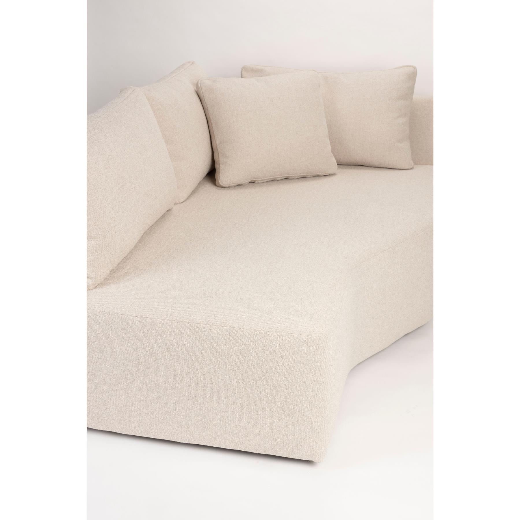 Zuiver Prosper Hoekbank Links Sand| Off-white - Beige