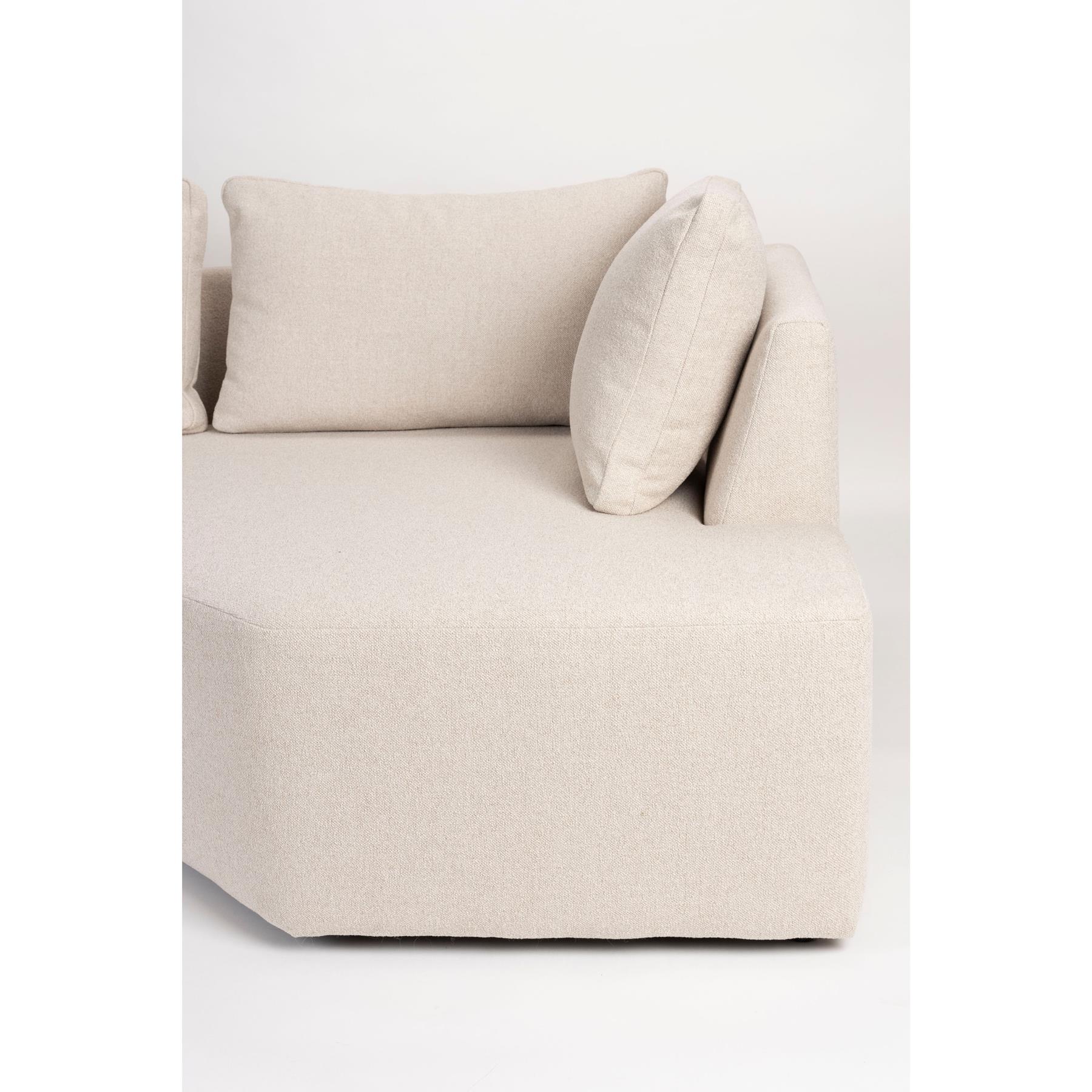 Zuiver Prosper Hoekbank Links Sand| Off-white - Beige