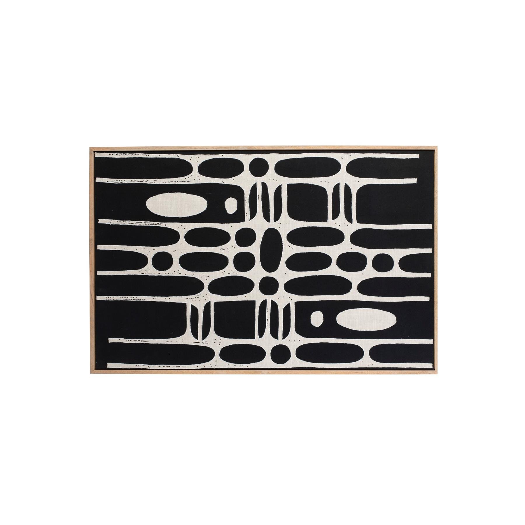 Zuiver Halo Wanddecoratie Zwart|Beige