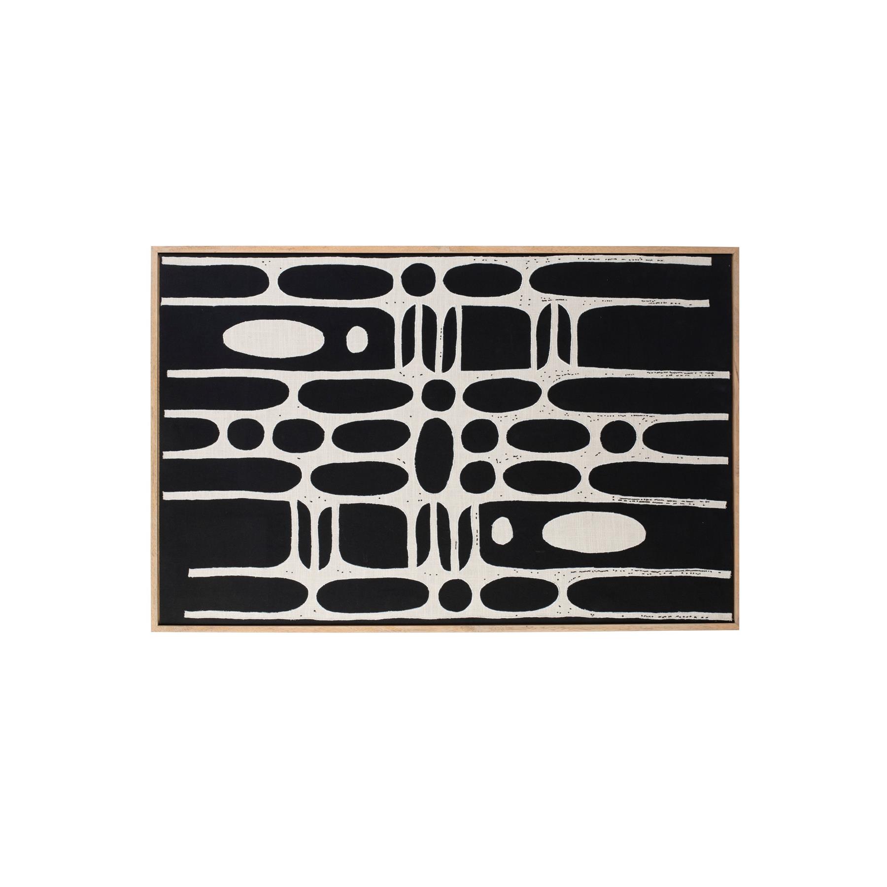 Zuiver Halo Wanddecoratie Zwart|Beige