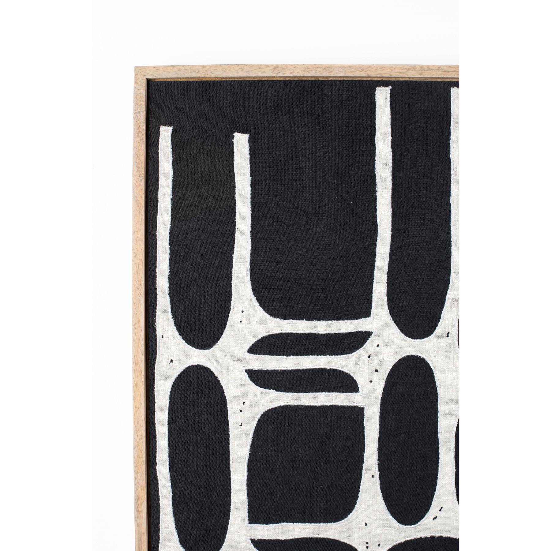 Zuiver Halo Wanddecoratie Zwart|Beige