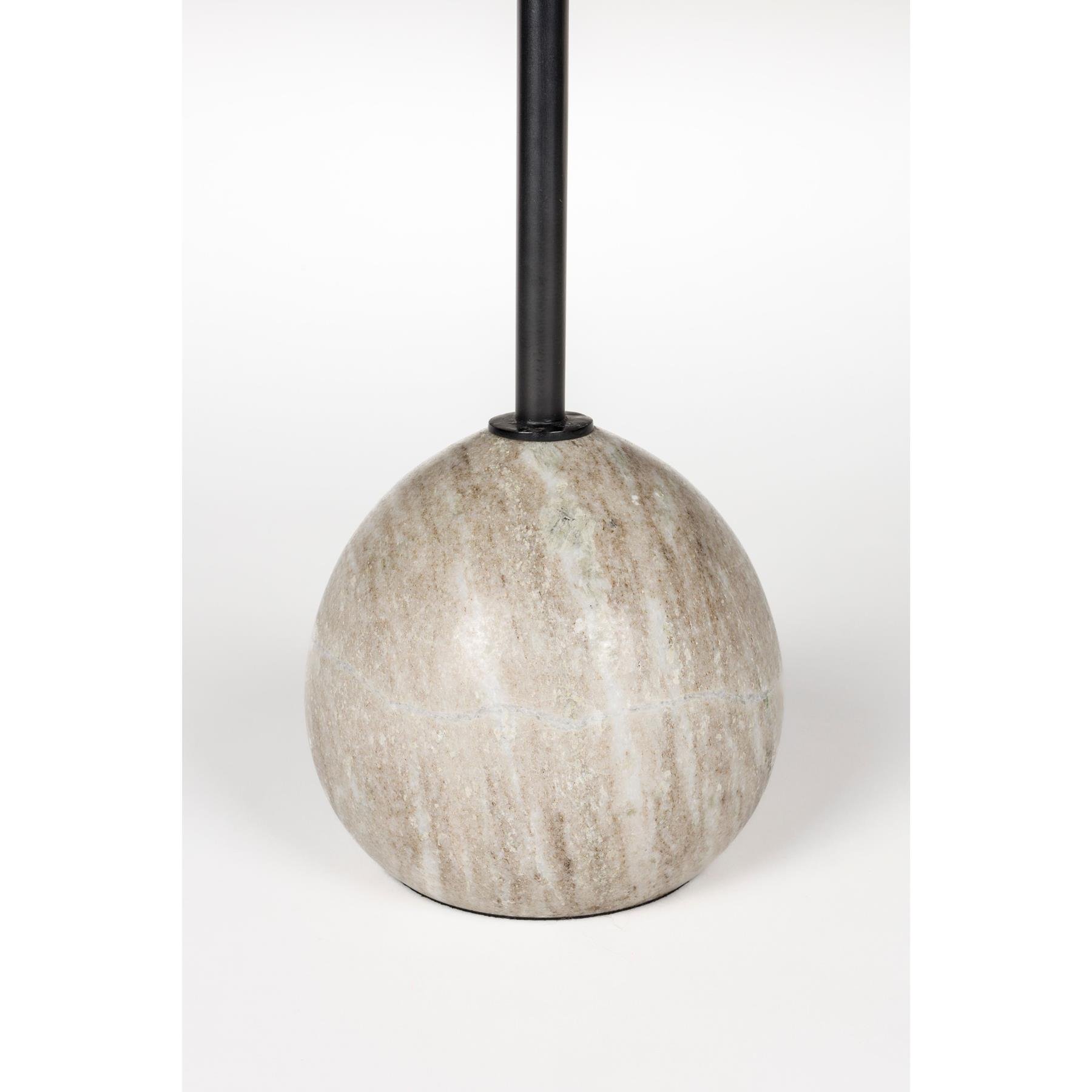 Zuiver Cocktail Bijzettafel Rond 25 cm Marmer - Grijs