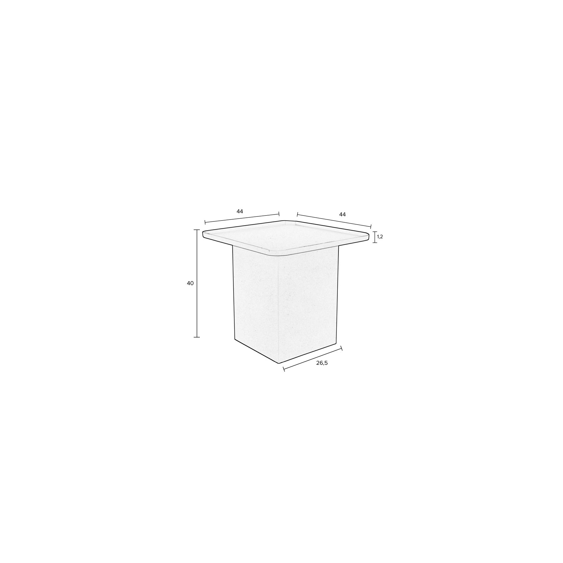 Housecraft Living Sverre Bijzettafel Vierkant Metaal 44x44 cm Blauw