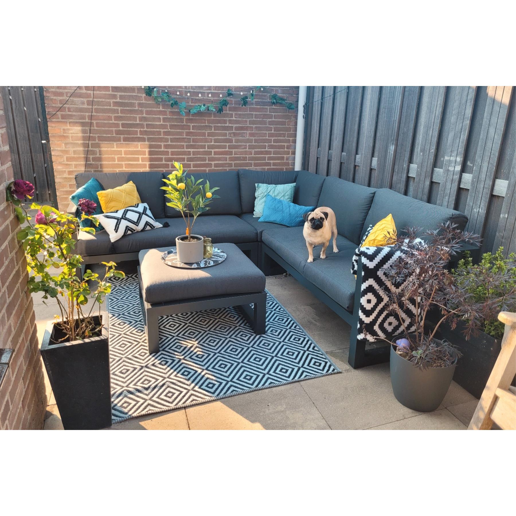 VDG Divan loungeset - antraciet