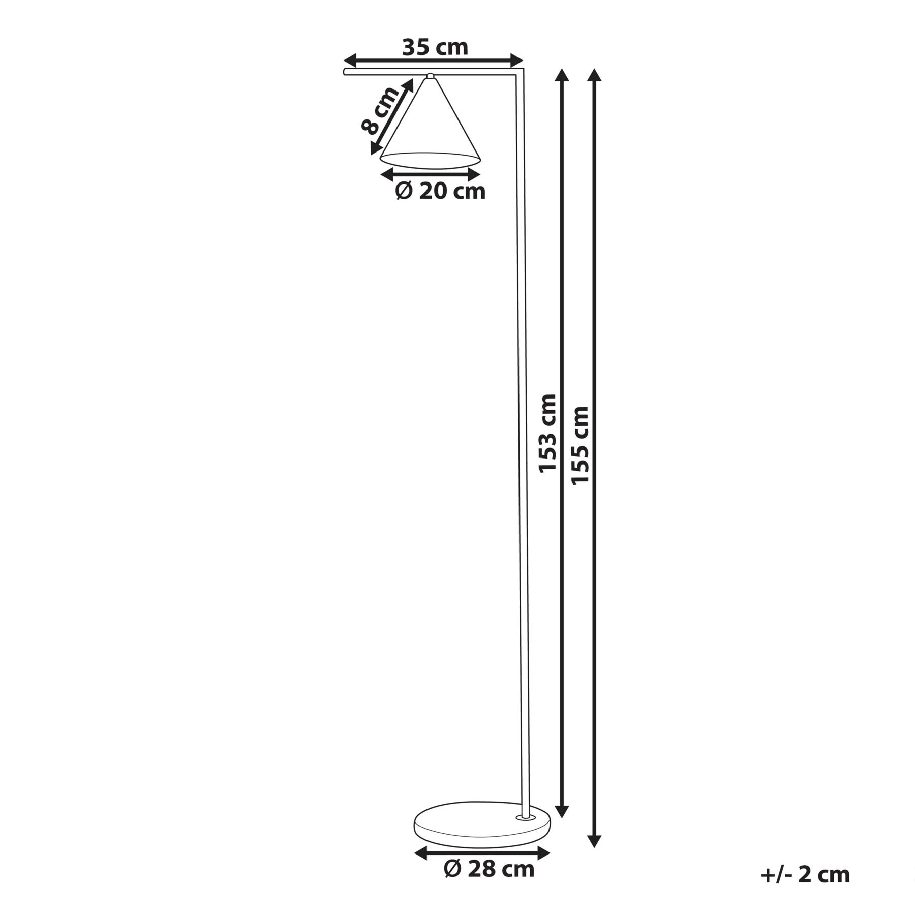 Beliani - MOCAL - Staande lamp - Gebroken wit - Metaal