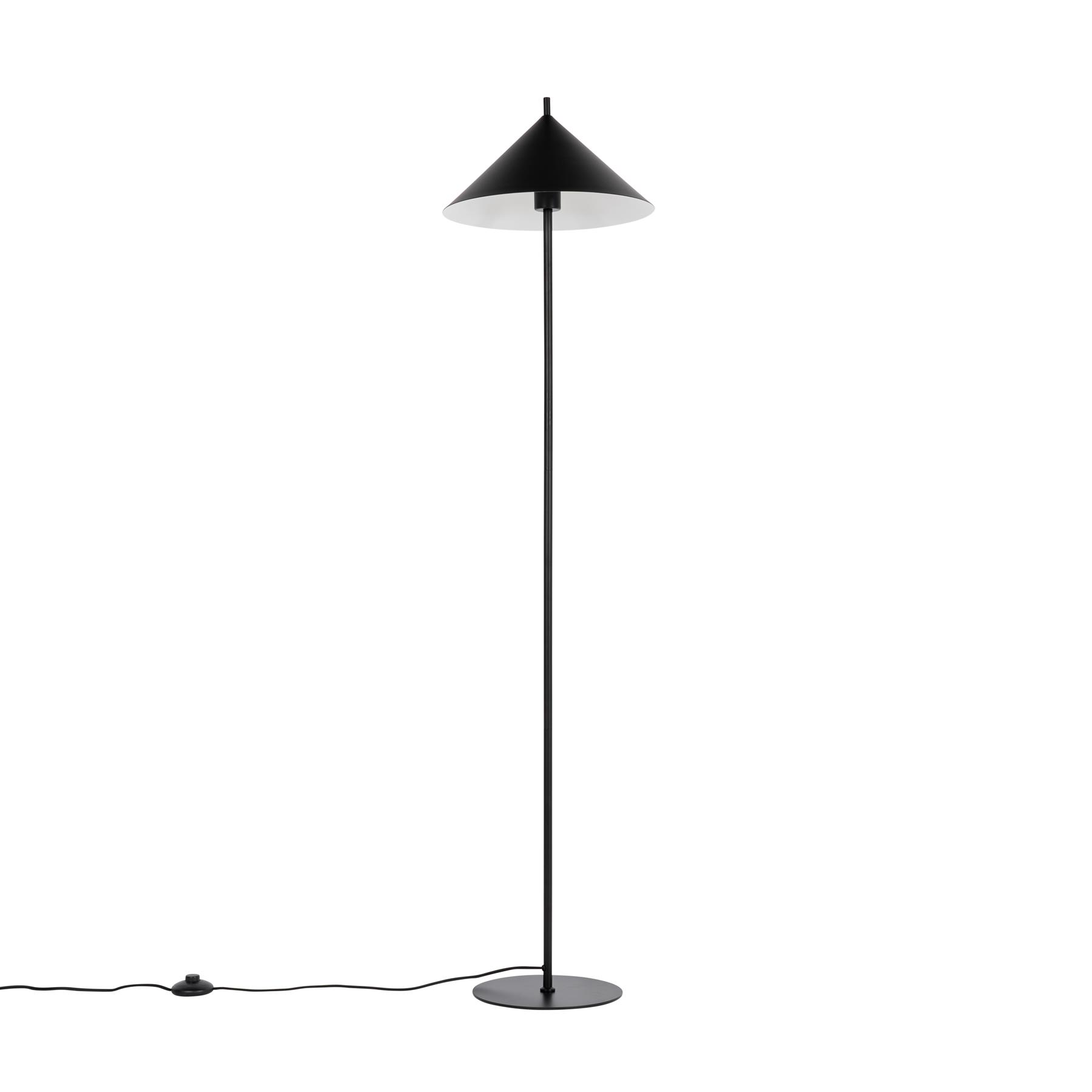QAZQA Design vloerlamp zwart driehoek - Triangolo