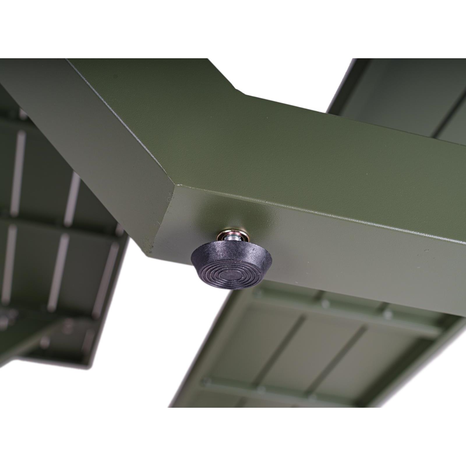 Aluminium picknicktafel Dex 200 cm olijfgroen
