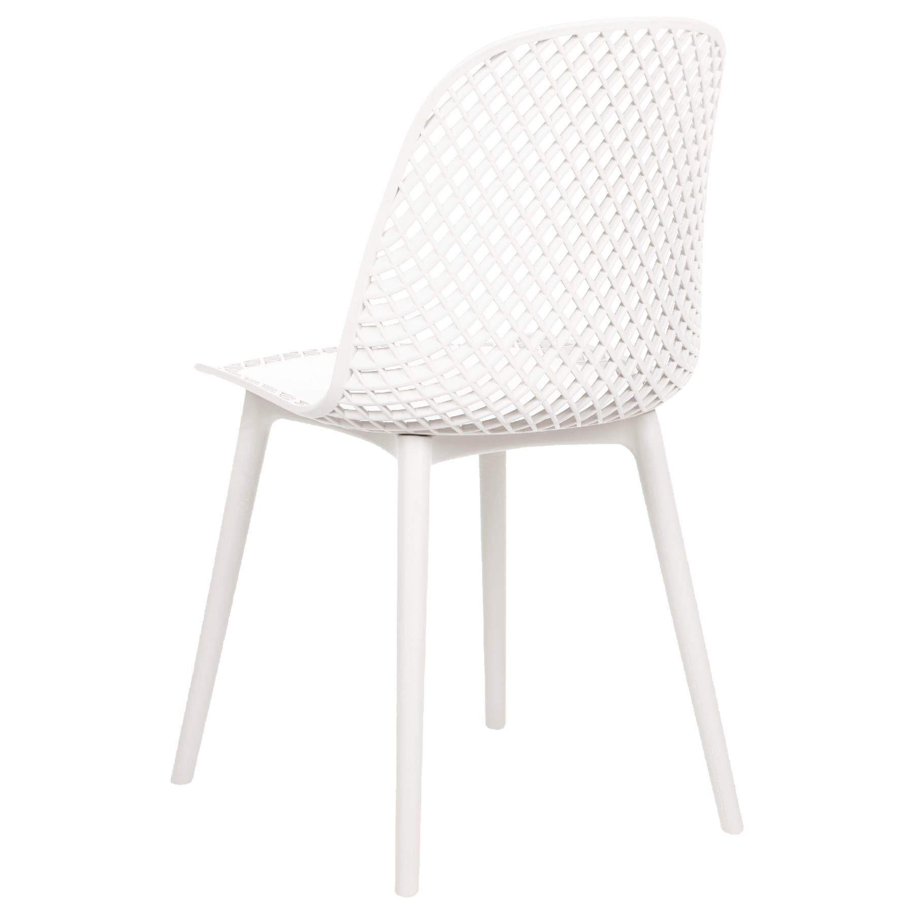 Beliani - EMORY - Eetkamerstoelen set 4 - Wit - Synthetisch