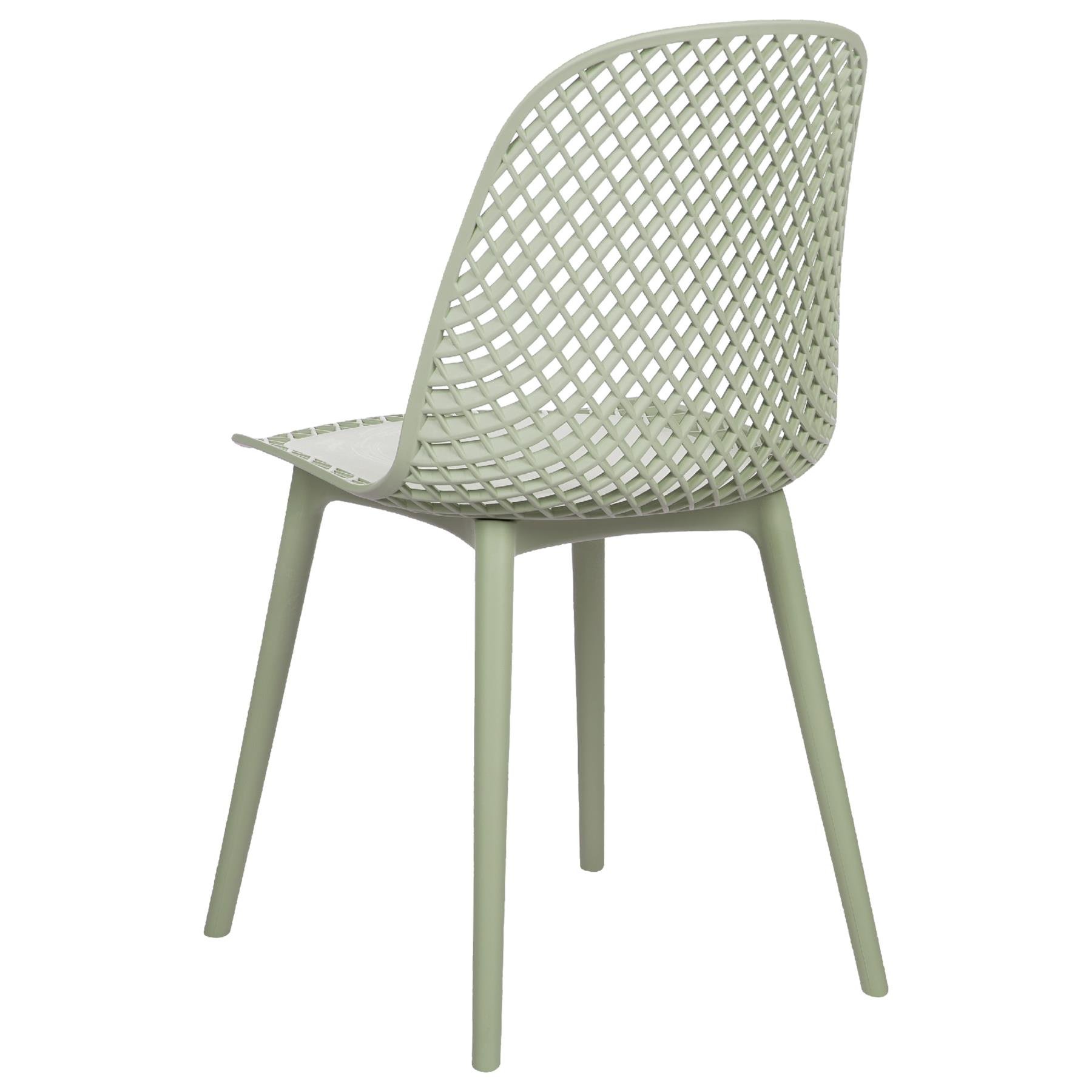 Beliani - EMORY - Eetkamerstoelen set 4 - Groen - Synthetisch