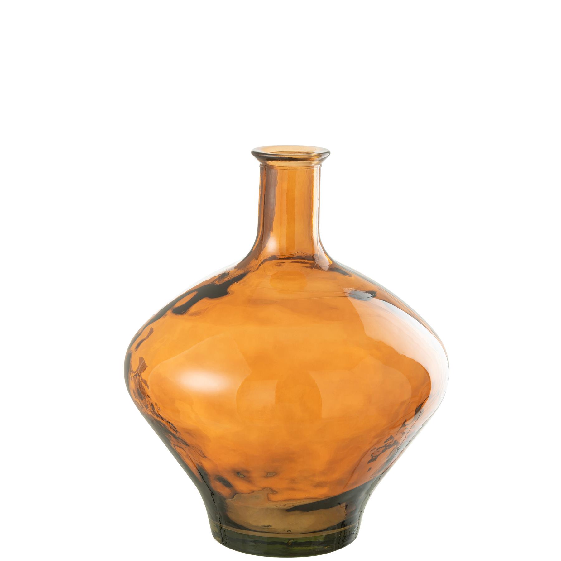 J-Line vaas Cherry - glas - bruin - 46 cm hoog