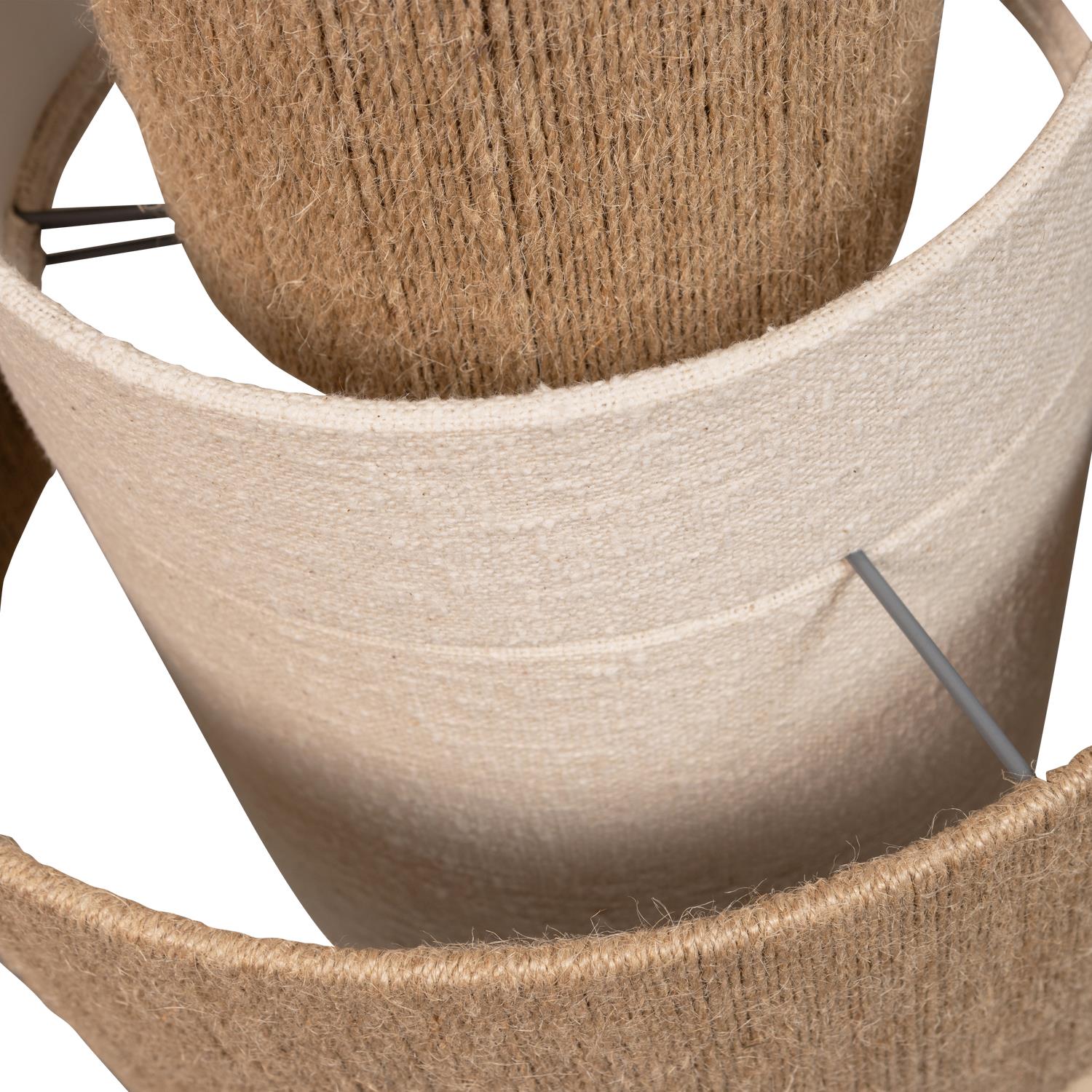 WOOOD Omari Vloerkleed - Wol|Jute - Naturel|Zwart - 1x160x230
