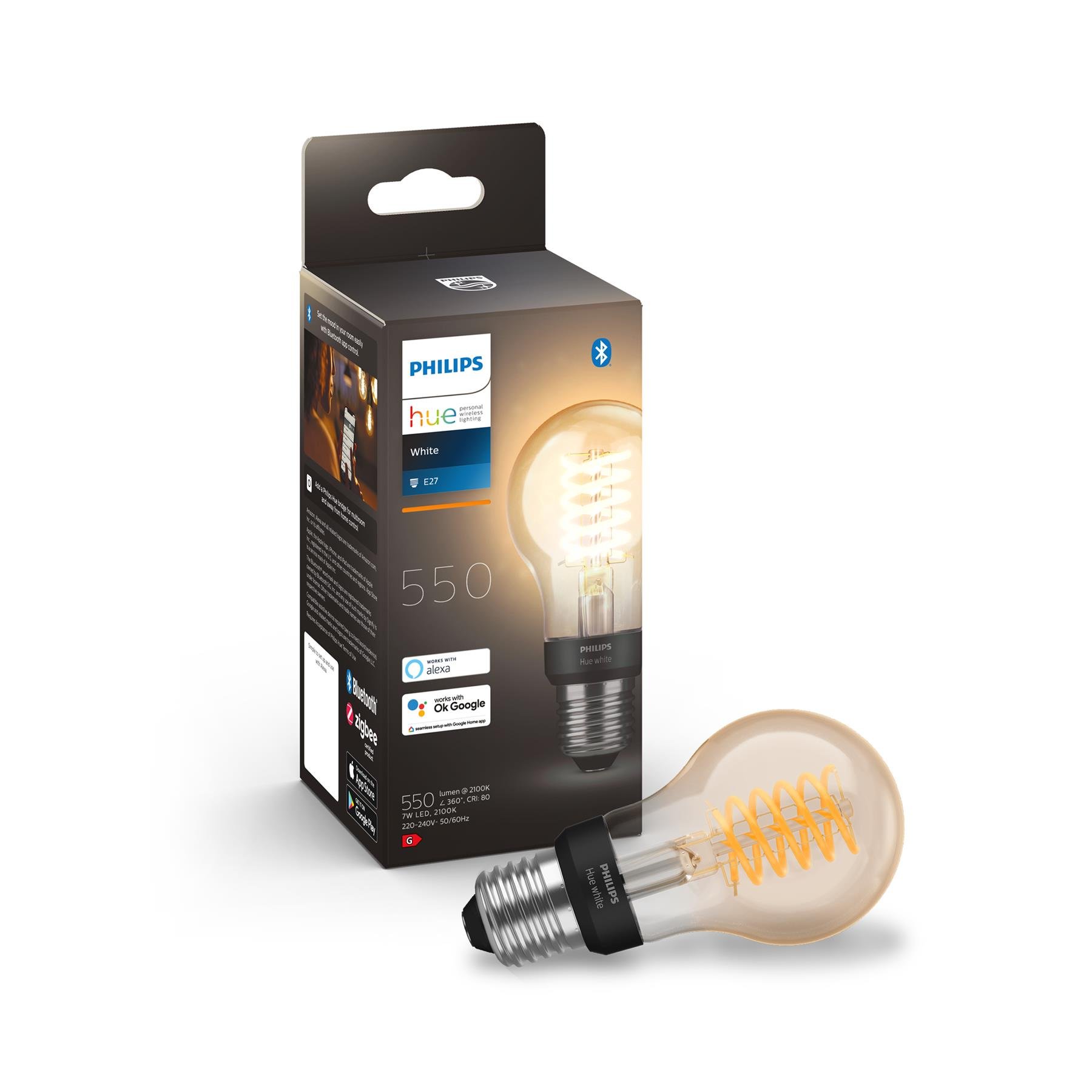 Philips Hue Starterspakket White Filament StandaardLamp E27