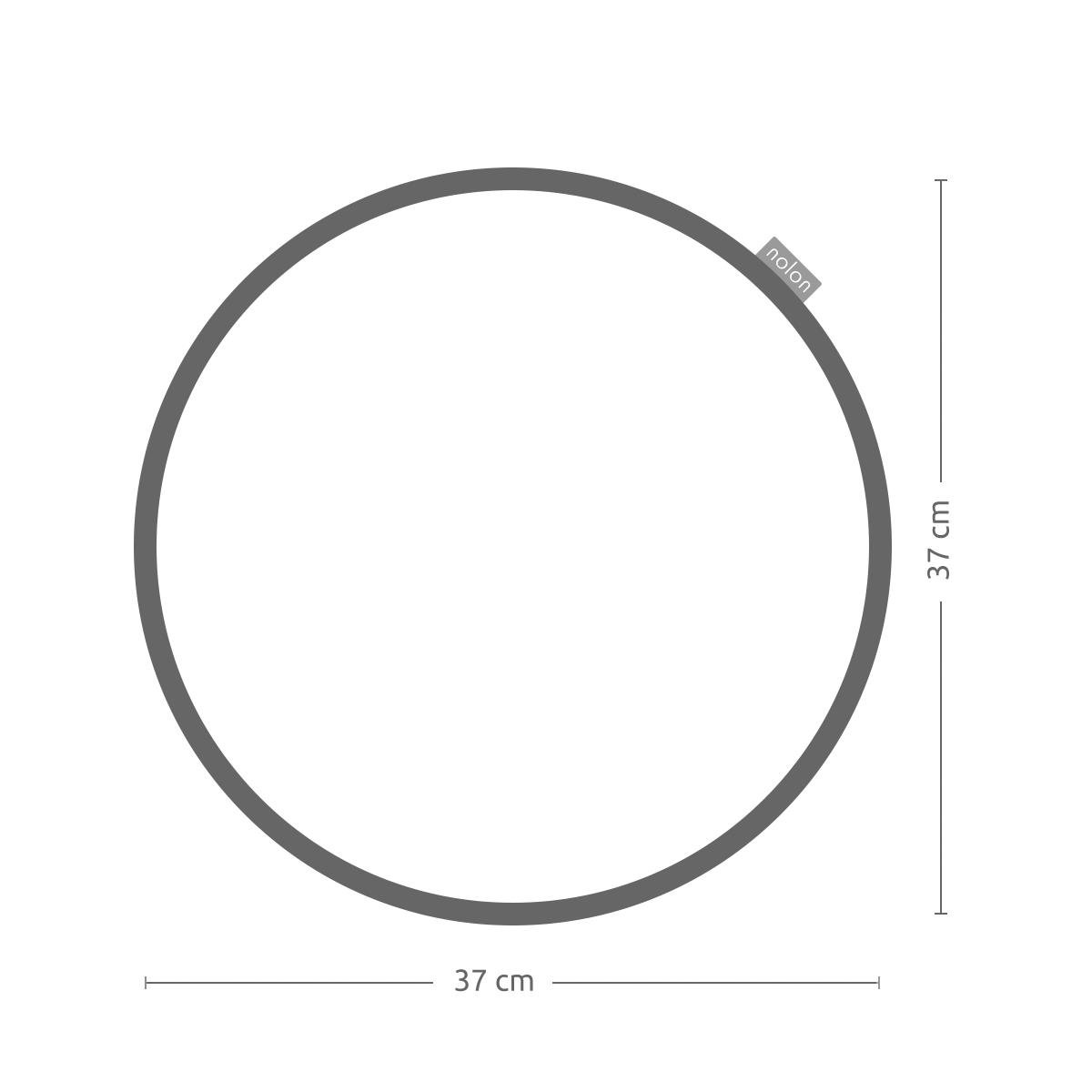 Nolon Lot Rond Stoelkussen Donkergrijs