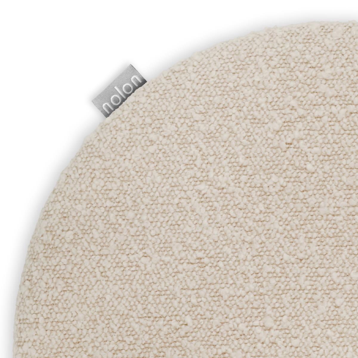 Nolon Lot Rond Stoelkussen Bouclé Beige