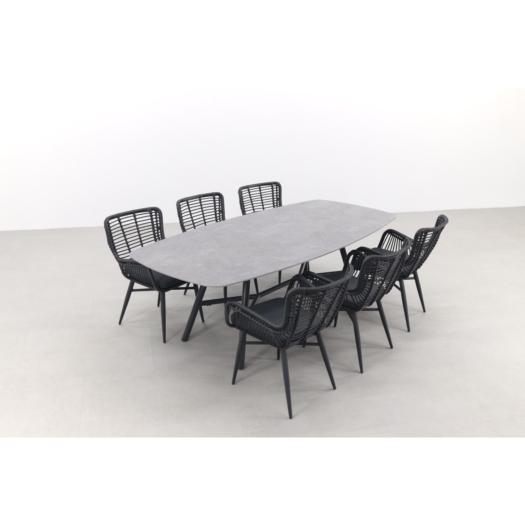 Hartman Jasmine|Benevento 240x110 cm. - Deens ovale tuinset
