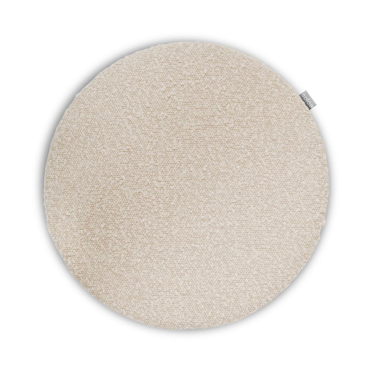 Nolon Lot Rond Stoelkussen Bouclé Beige