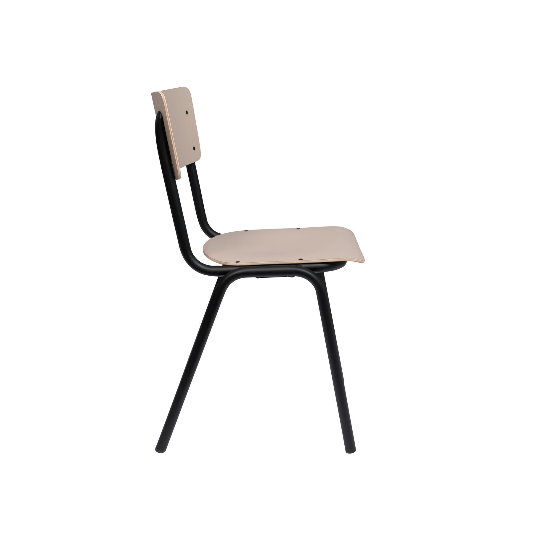 Zuiver Back To School Eetkamerstoelen Mat Beige - Set van 4