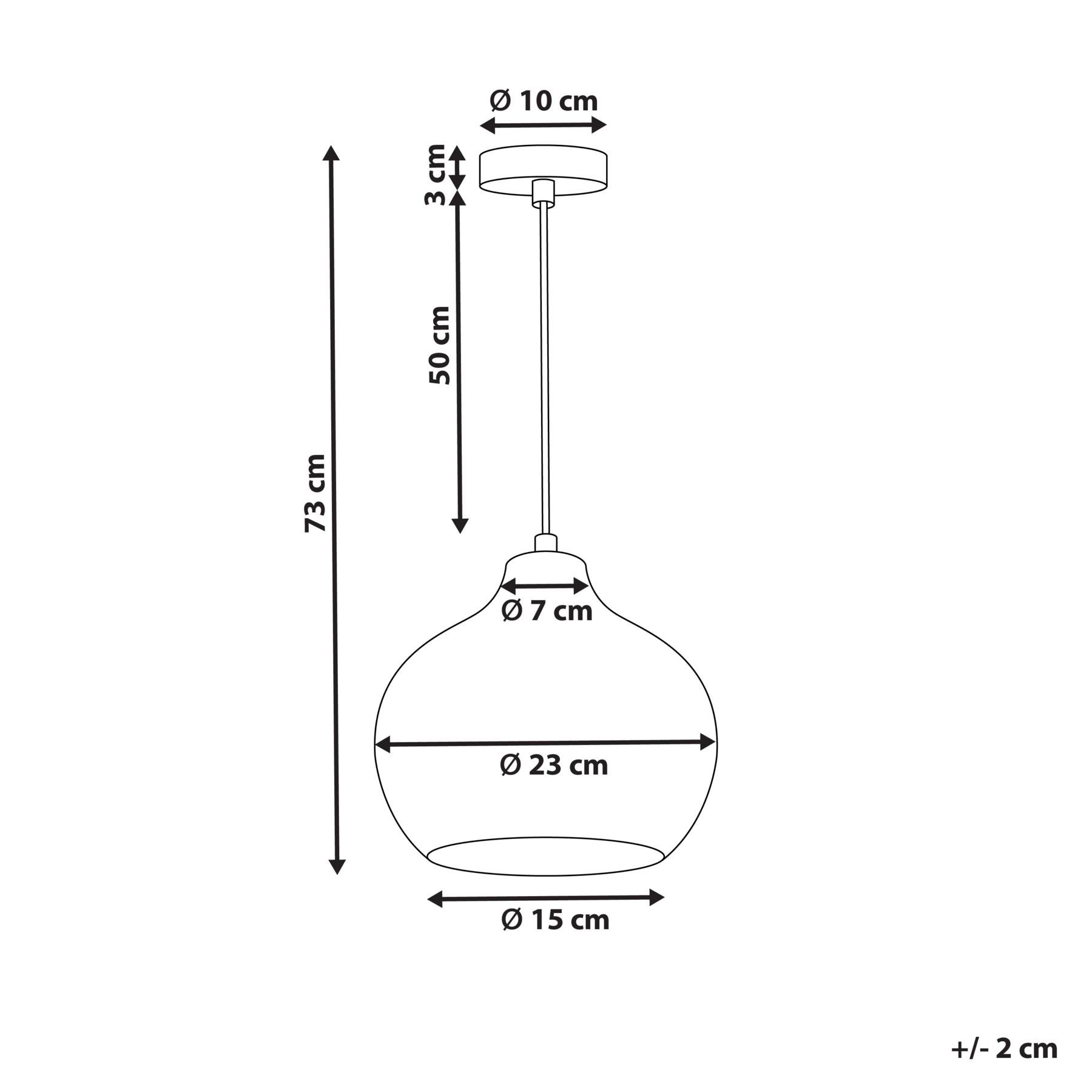 Beliani - KEILA - Hanglamp - Smaragdgroen - Glas
