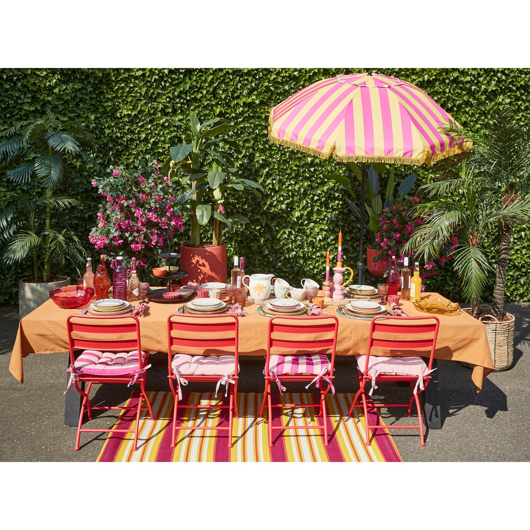 In The Mood Collection Osborn Parasol - H238 x Ø220 cm - Geel