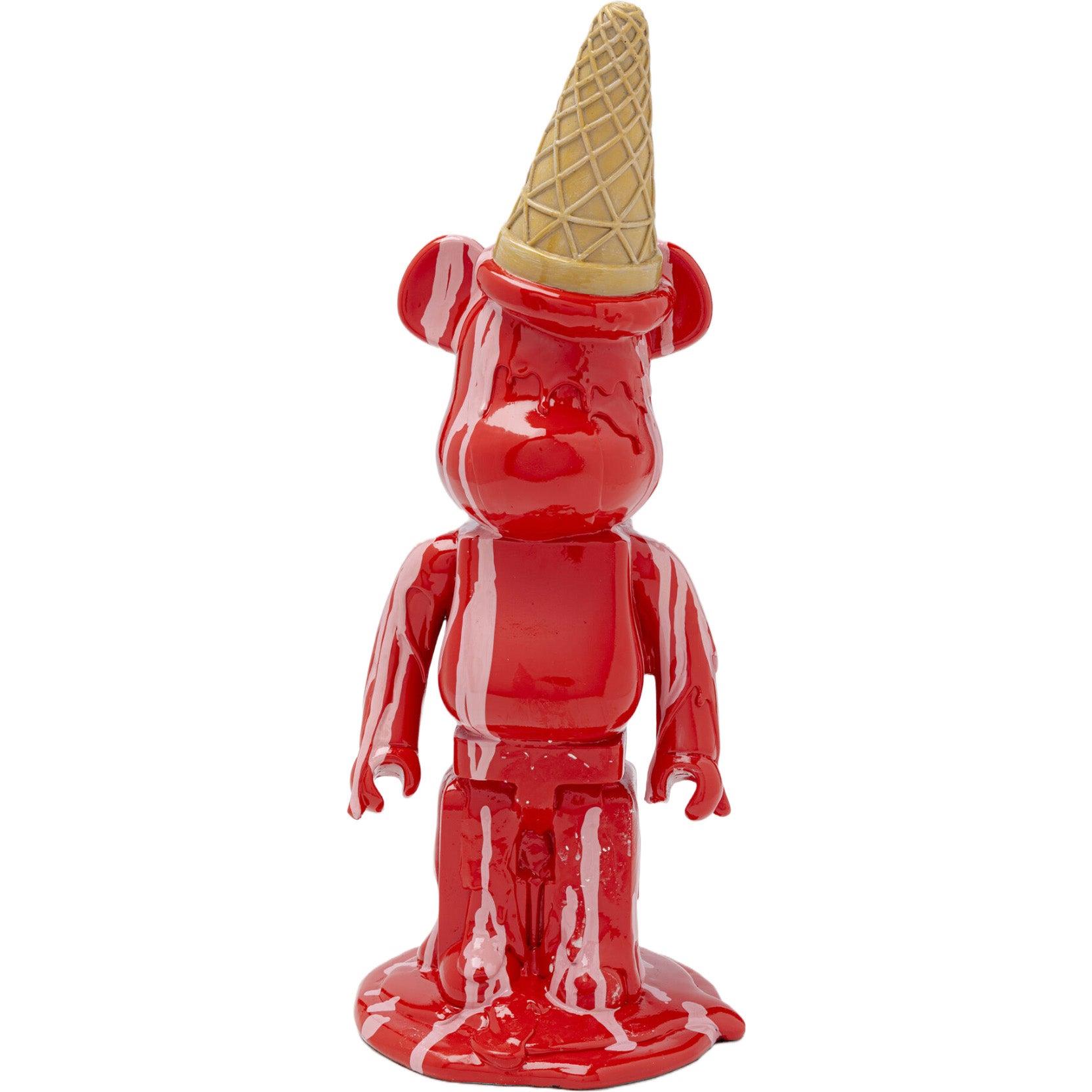 Kare Decofiguur Gelato Bear Red 40cm