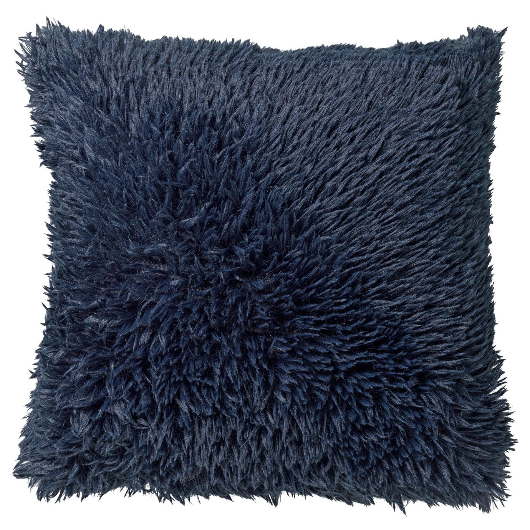 Dutch Decor sierkussen FLUFFY - 45x45 cm Insignia Blue