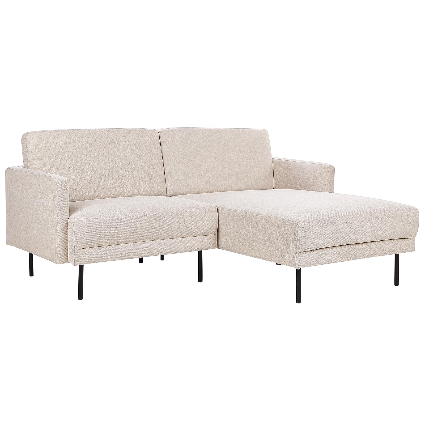 Beliani - BREDA - Hoekbank - Beige - Linkszijdig - Polyester