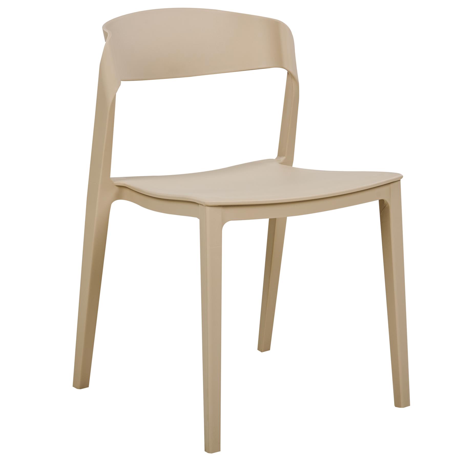 Beliani - SOMERS - Eetkamerstoel set van 2 - Beige - Plastic