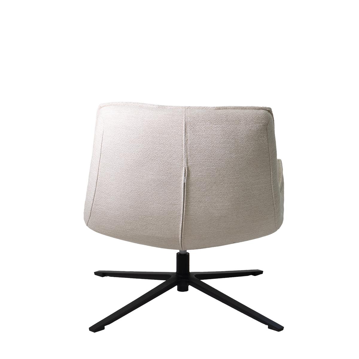 Giga Meubel - Draaifauteuil Stof|Textiel - Beige - 86x74x84cm - Mattis