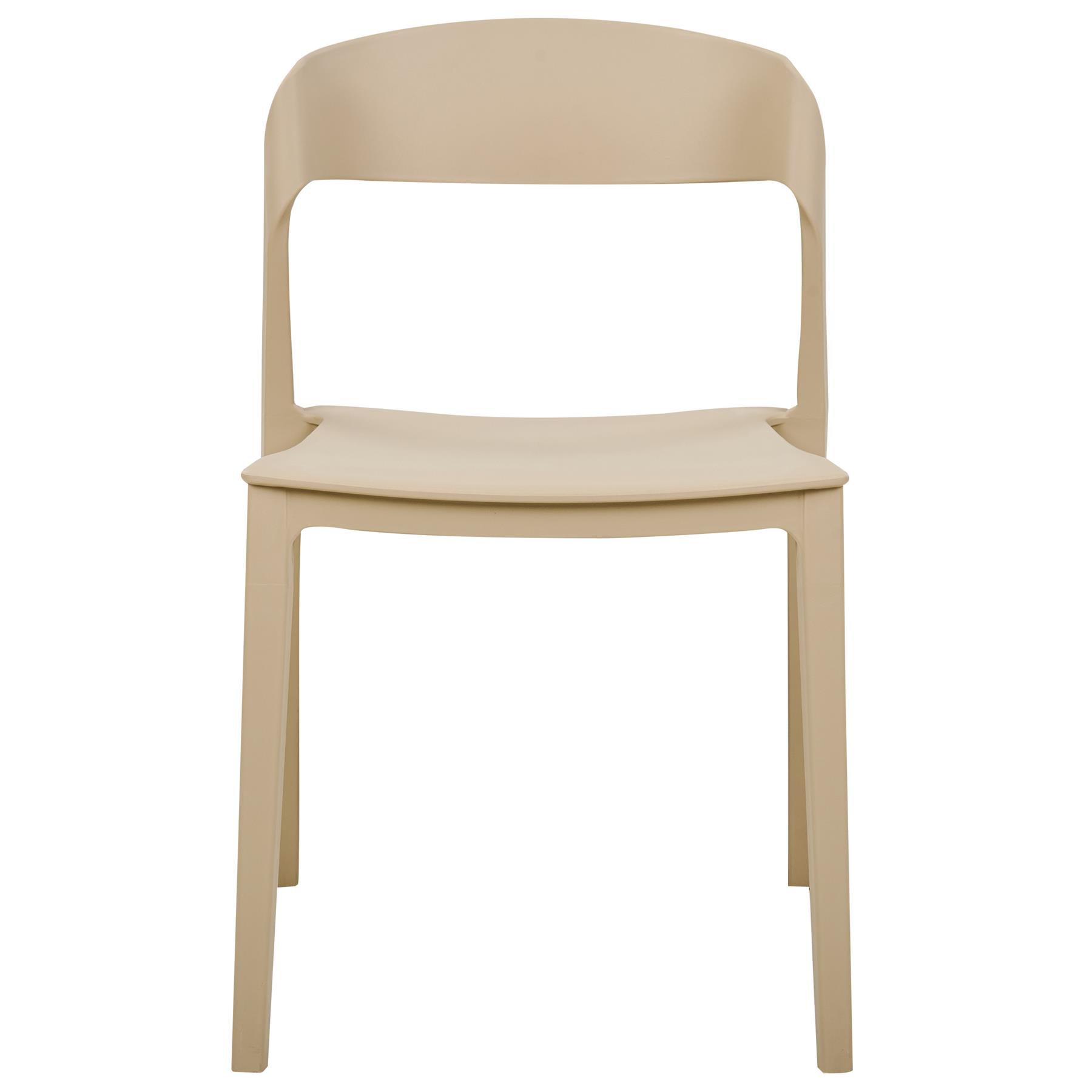 Beliani - SOMERS - Eetkamerstoel set van 2 - Beige - Plastic