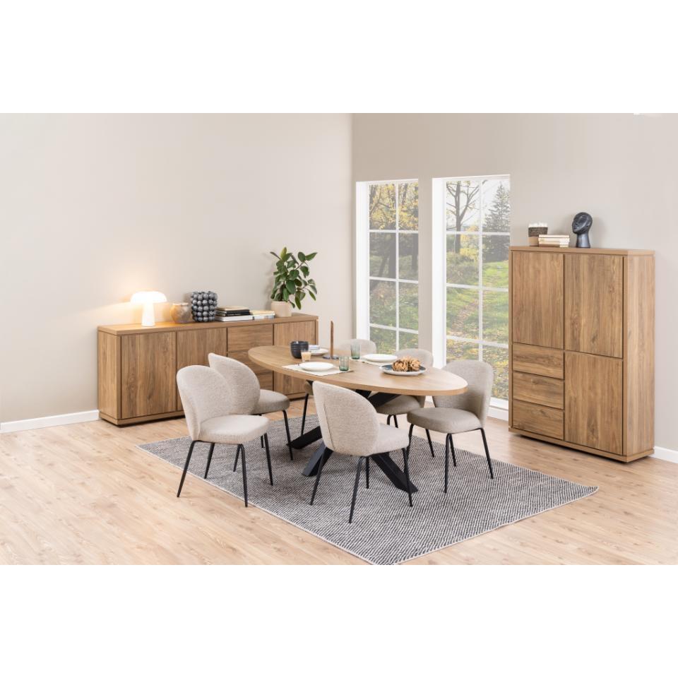 Giga Living - Eetkamerstoel Santiago Beige  - Set van 2