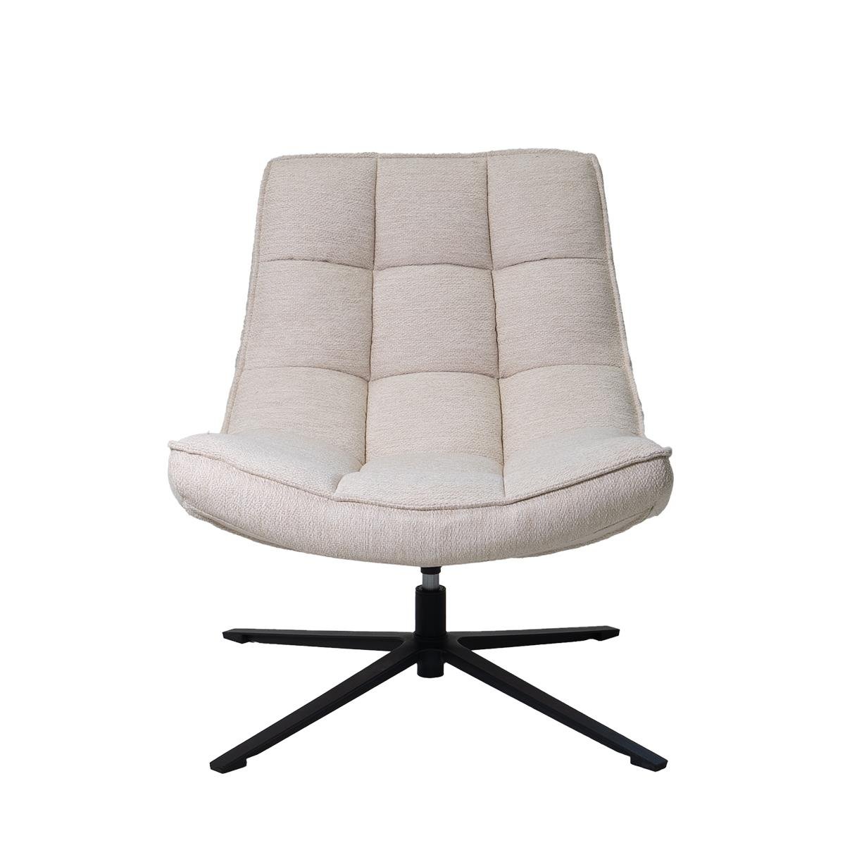 Giga Meubel - Draaifauteuil Stof|Textiel - Beige - 86x74x84cm - Mattis