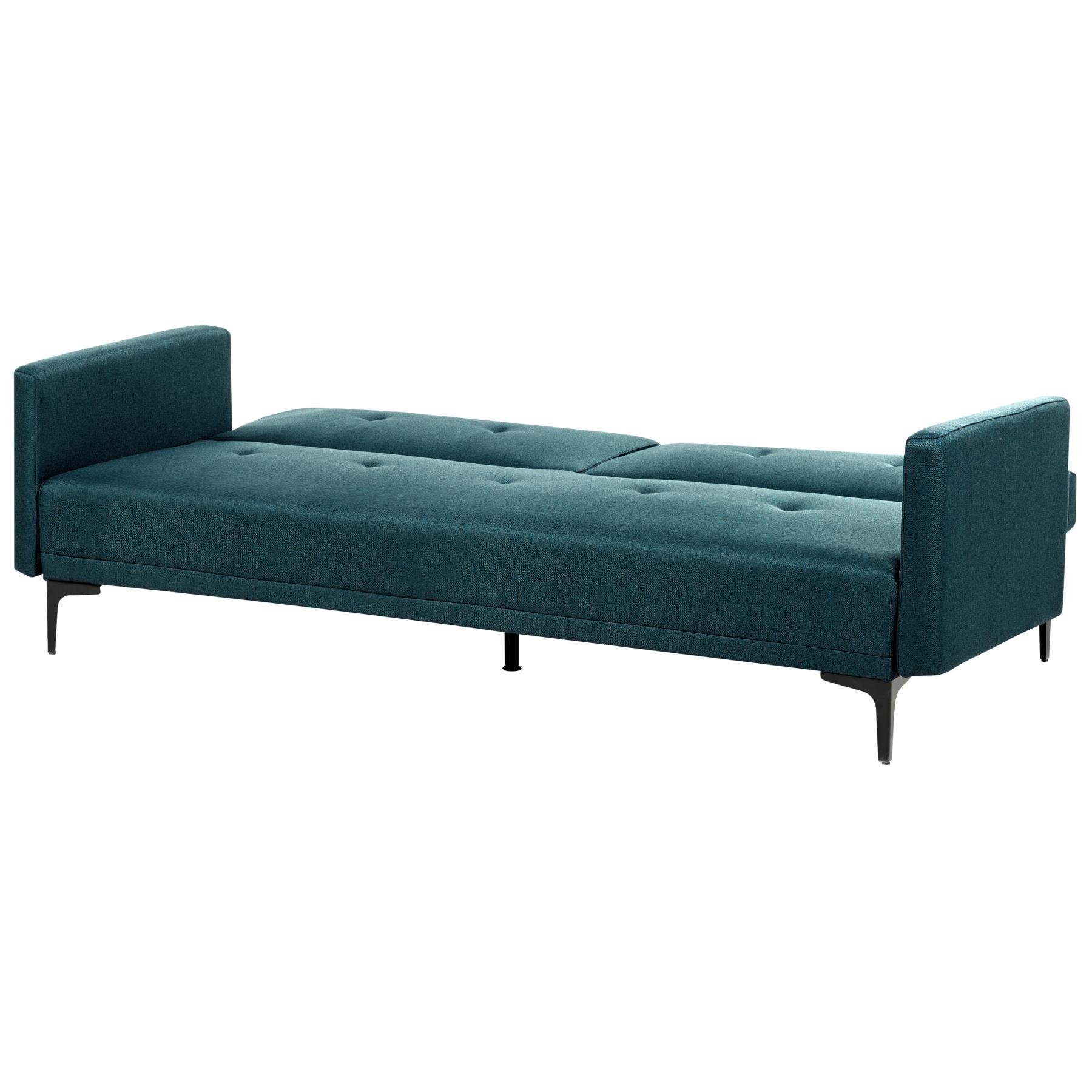 Beliani - LUCAN - Slaapbank 3-zits - Blauw - Polyester