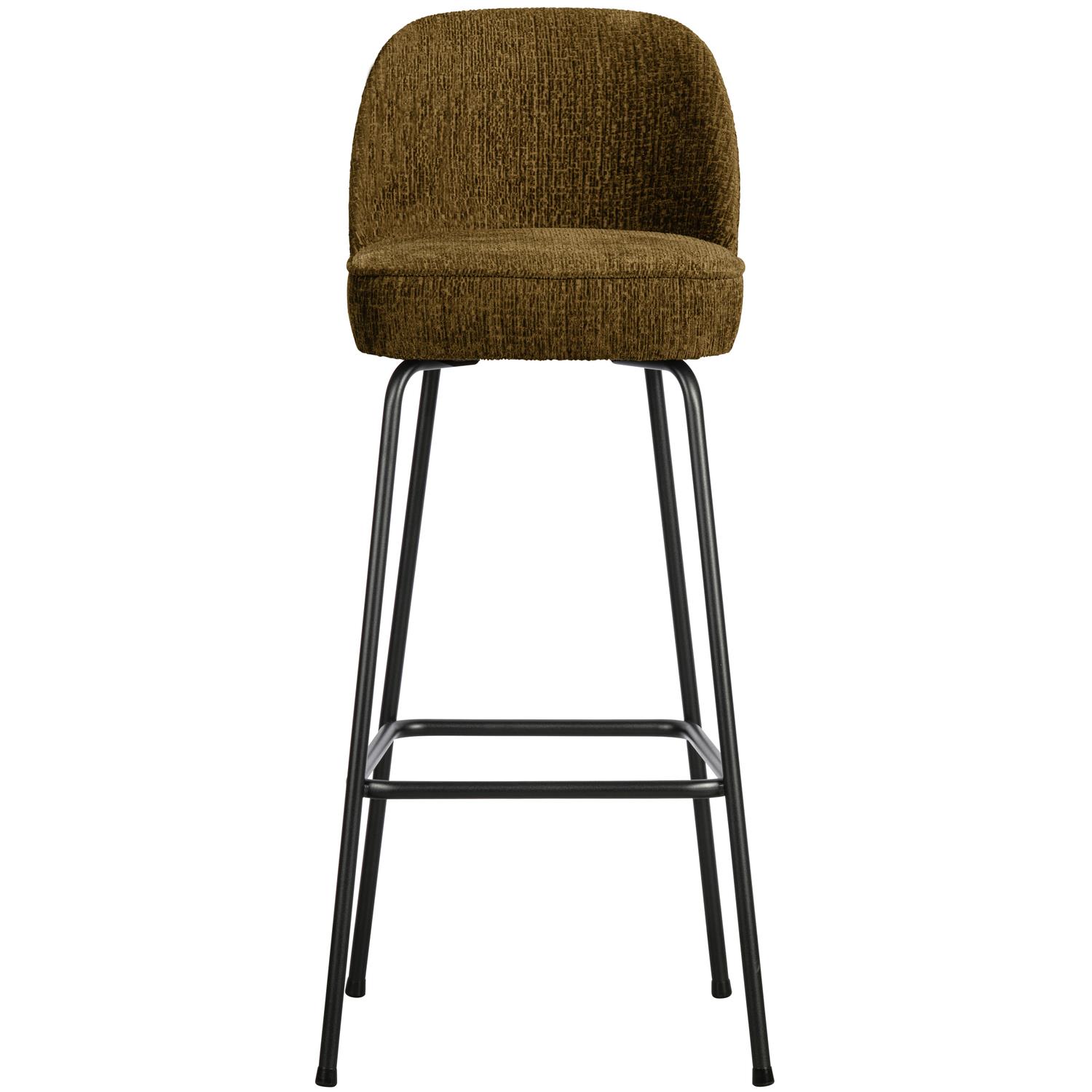 BePureHome Vogue Barkruk H 103 cm - Polyester - Brass