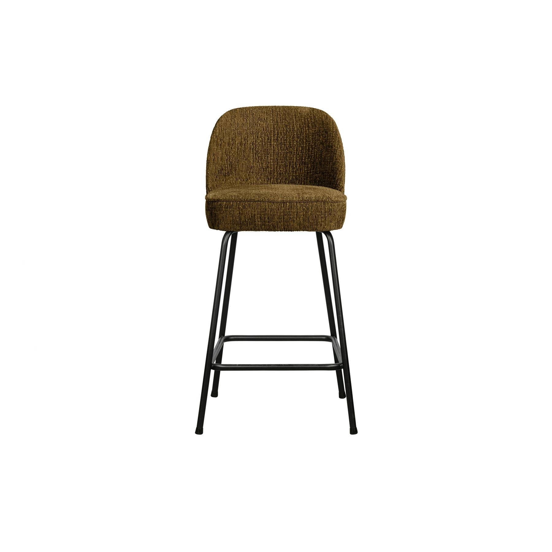 BePureHome Vogue Barkruk H 89 cm - Polyester - Brass