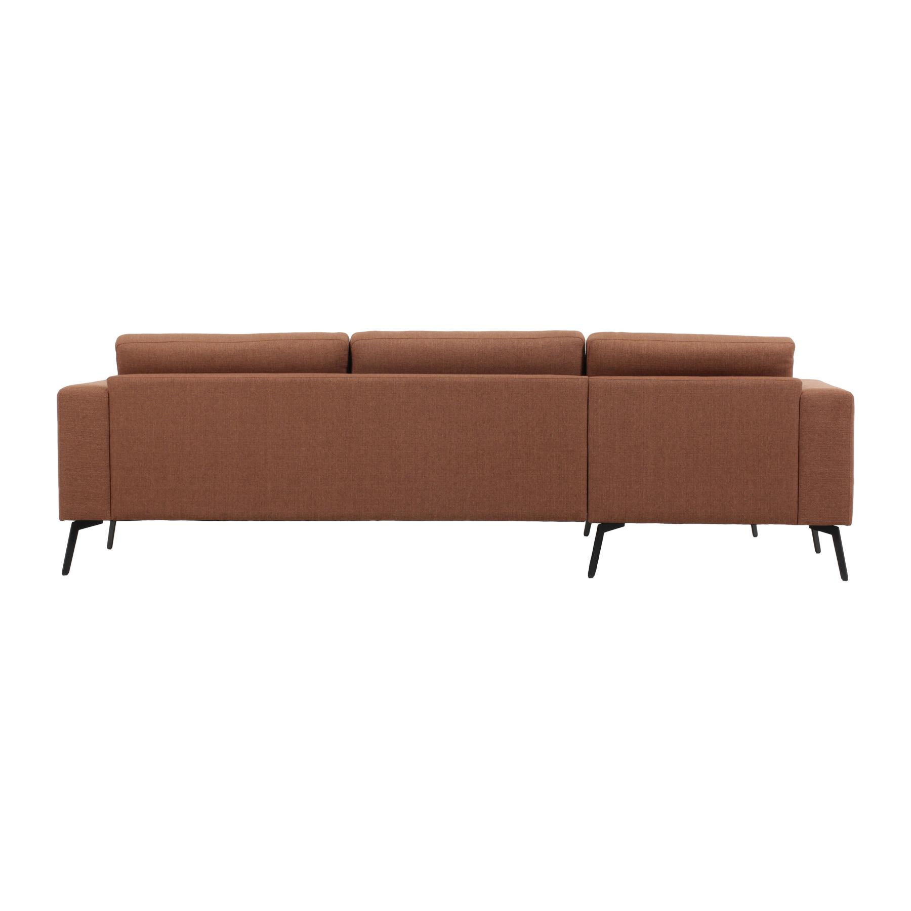 by fonQ Lewis Hoekbank met Chaise Longue Links - Nougat