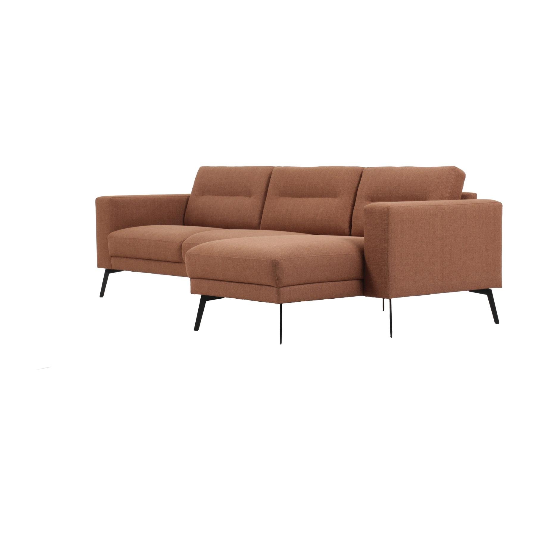 by fonQ Lewis Hoekbank met Chaise Longue Rechts - Nougat