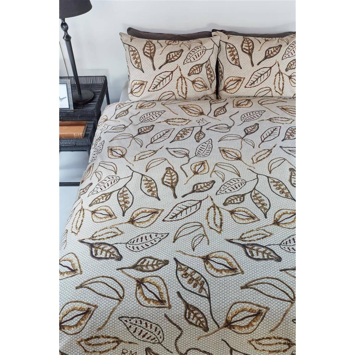Riviera Maison dekbedovertrek Fabulous Fall sand - 1-persoons