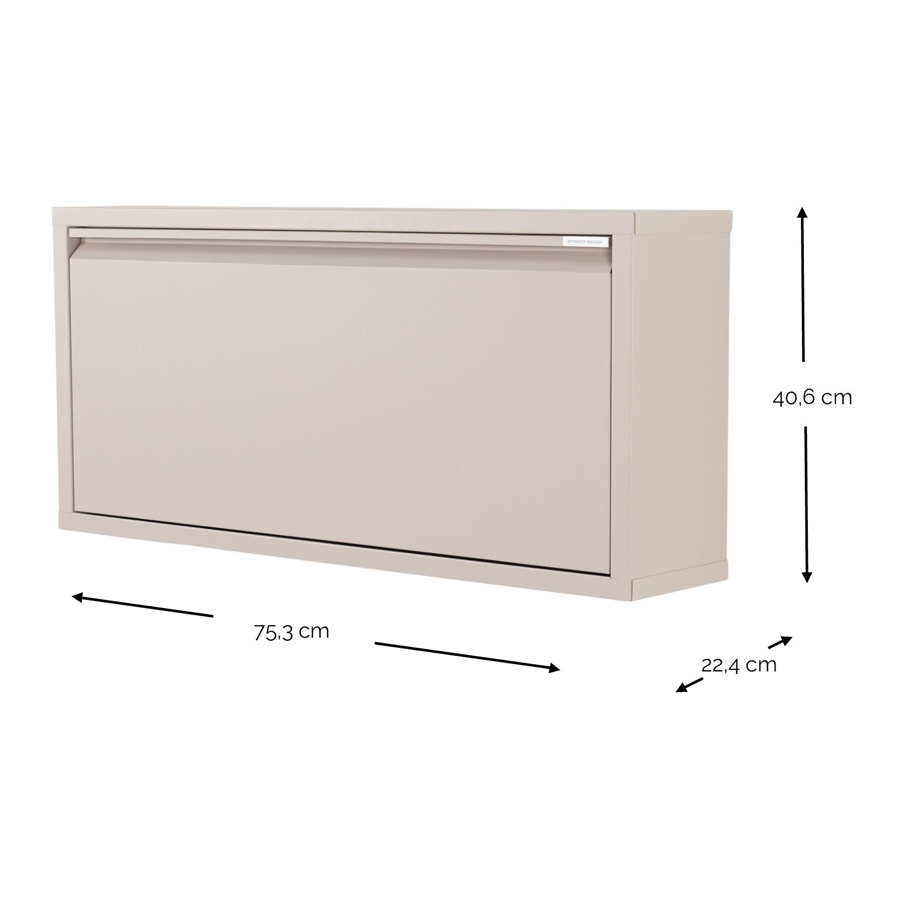 Spinder Design Billy 1 Maxi Schoenenkast - Silky Taupe