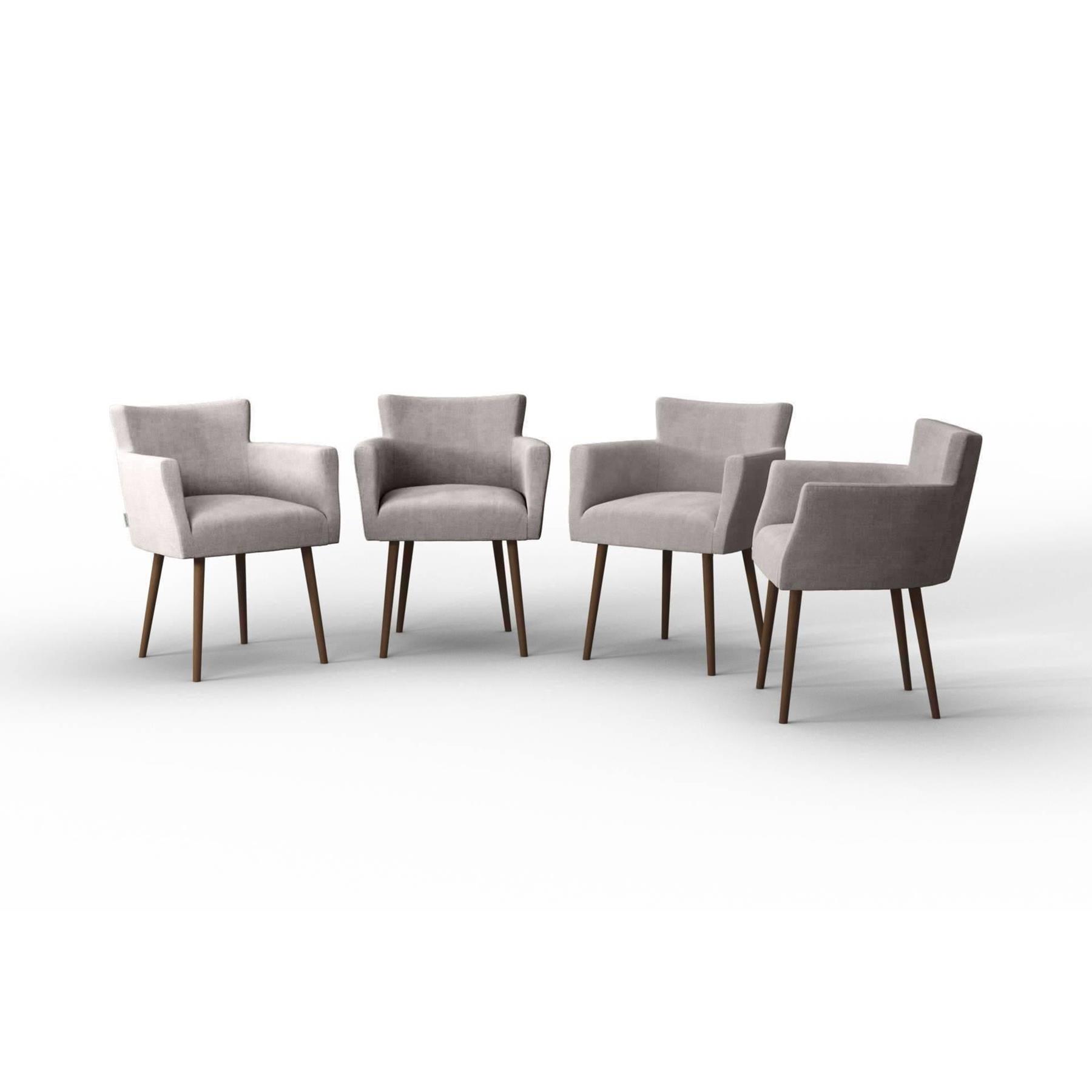 NADUVI Collection Set van 4 eetkamerstoelen Billie