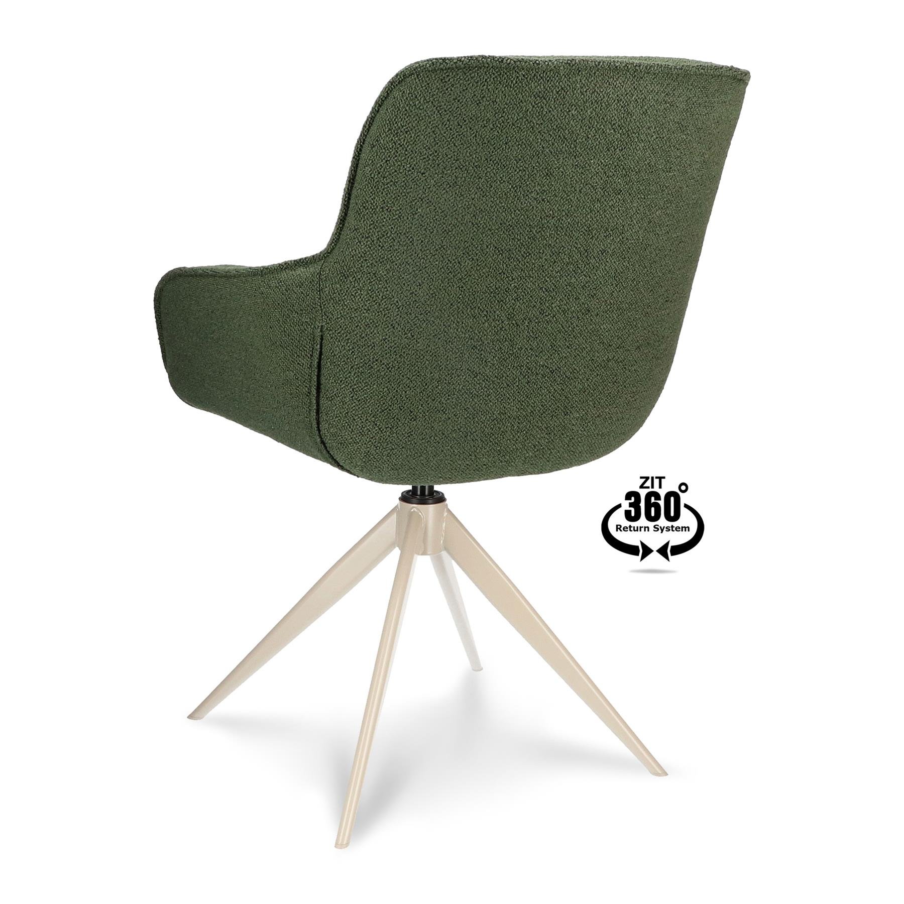 by fonQ Bear Eetkamerstoel - Groen